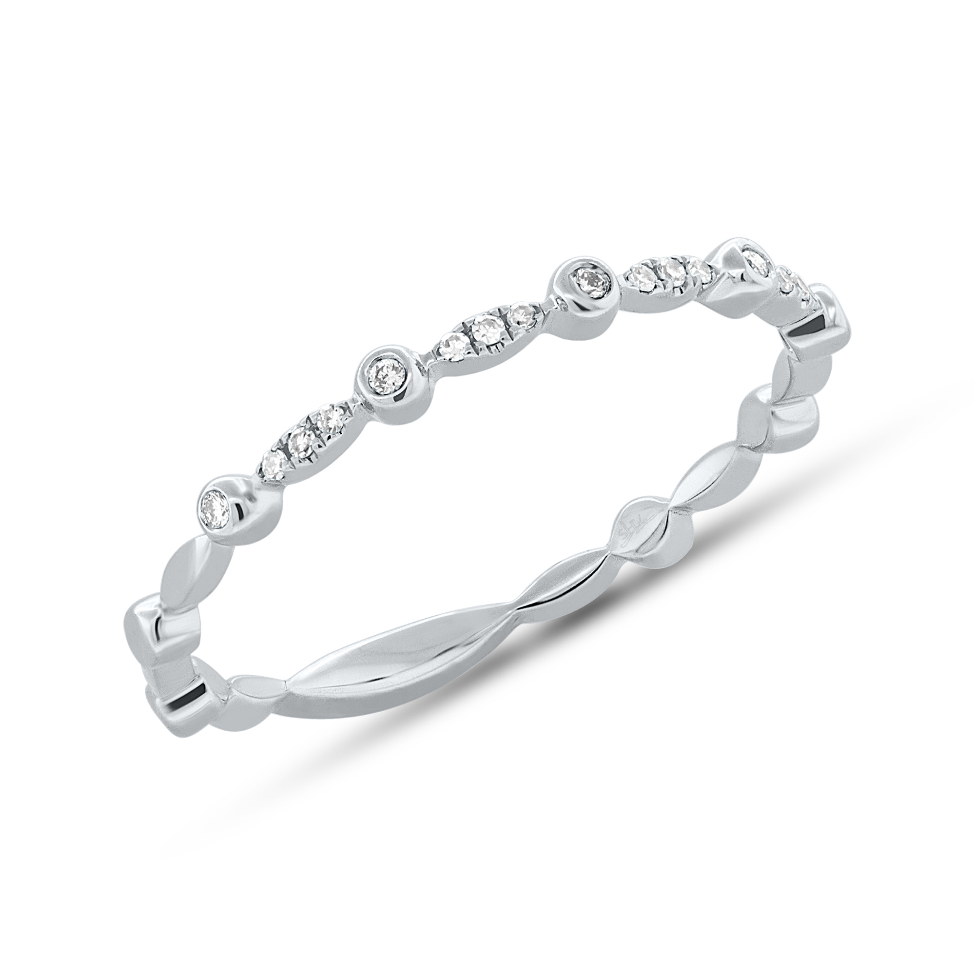 White Gold Diamond Band