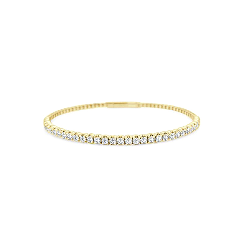 Gold Diamond Bangle 