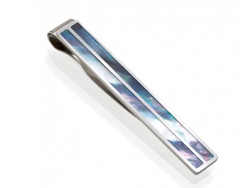 M-Clip Mother of Pearl Tie Clip