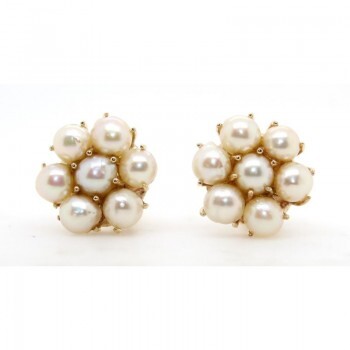 pearl stud earrings