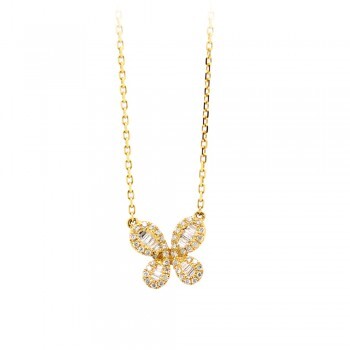 diamond butterfly necklace