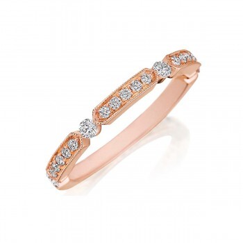 Henri Daussi rose gold and diamond