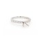14 Karat White Gold Diamond Semi Mount Engagement Ring
