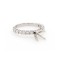 14  karat white gold diamond semi mount engagement ring