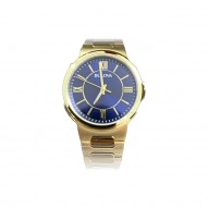 Bulova Mens Gold Tone and Blue Watch