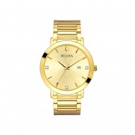 Bulova Futuro Yellow Gold Stainless Steel Watch