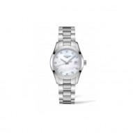 Longines Conquest Mother of Pearl Stainless Steel Watch