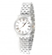 LWC Midsize Stainless Steel White Roman Dial Watch