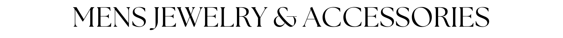 Mens Jewelry & Accessories