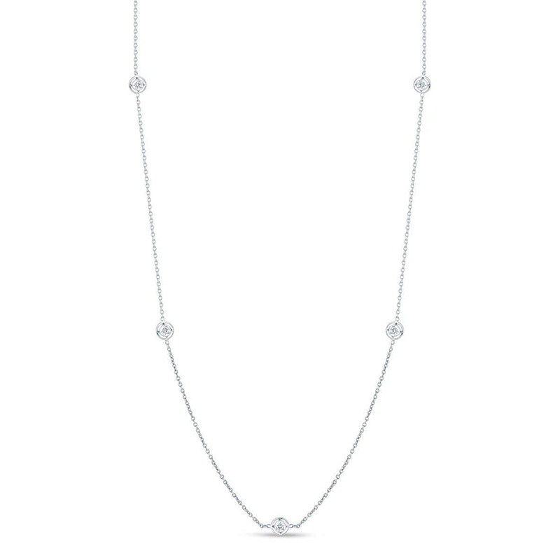Roberto Coin Diamonds By The Inch 7 Station Necklace