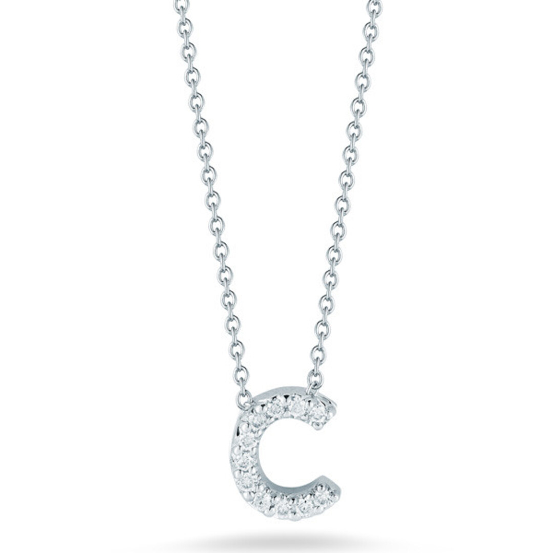 Roberto Coin Love Letter C Pendant Necklace