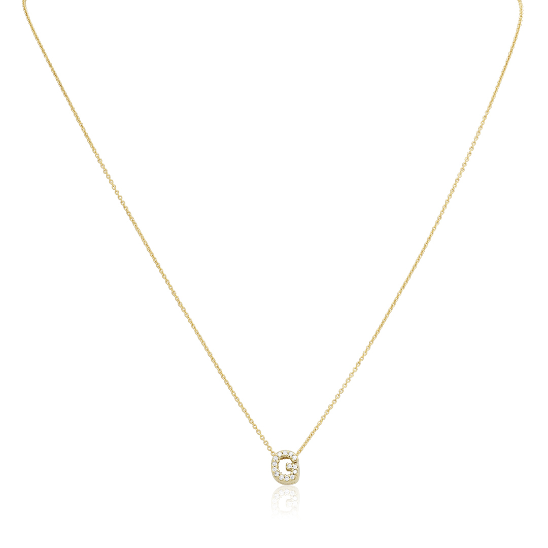 Roberto Coin Diamond Love Letter G Necklace