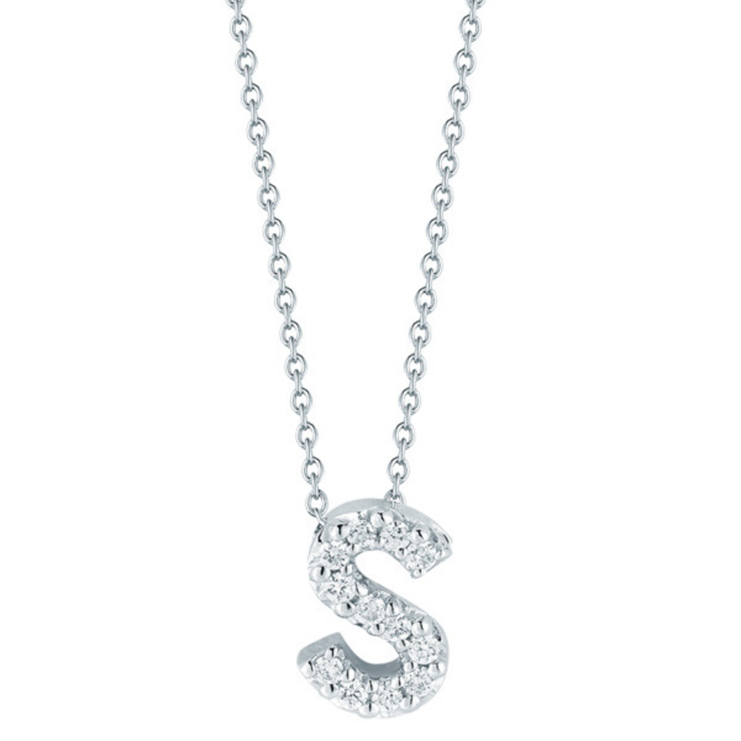 Roberto Coin Diamond S Love Letter Necklace