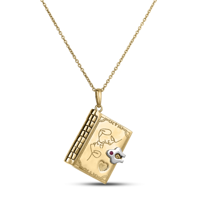 Roberto Coin Tiny Treasures Love Story Book Necklace