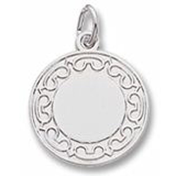 Round Decorative Disc Charm