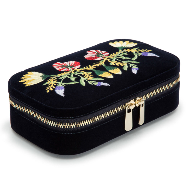 Wolf Zoe Indigo Travel Zip Case