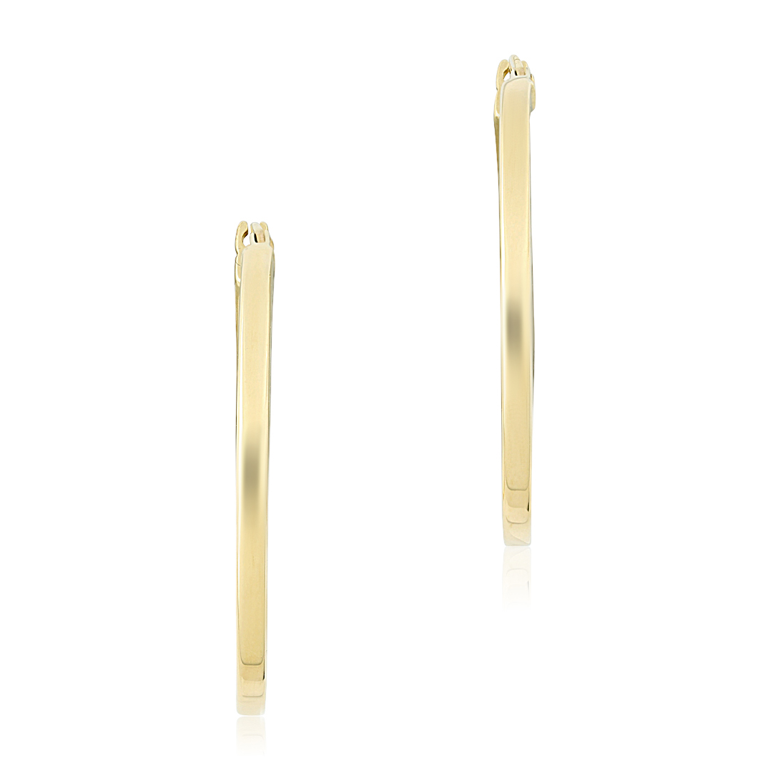 Roberto Coin Square Edged Oval Earrings