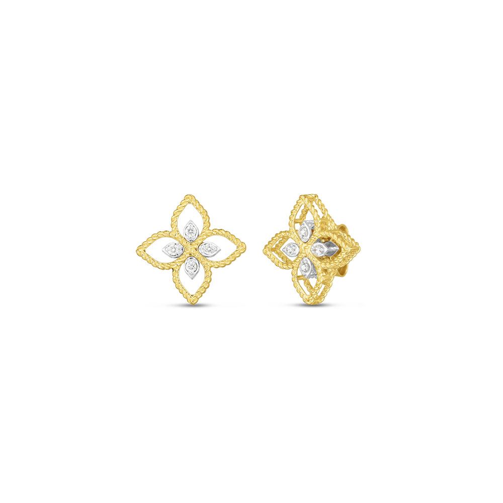Roberto Coin Principessa Small Diamond Stud Earrings Roberto Coin Principessa Small Diamond Stud Earrings