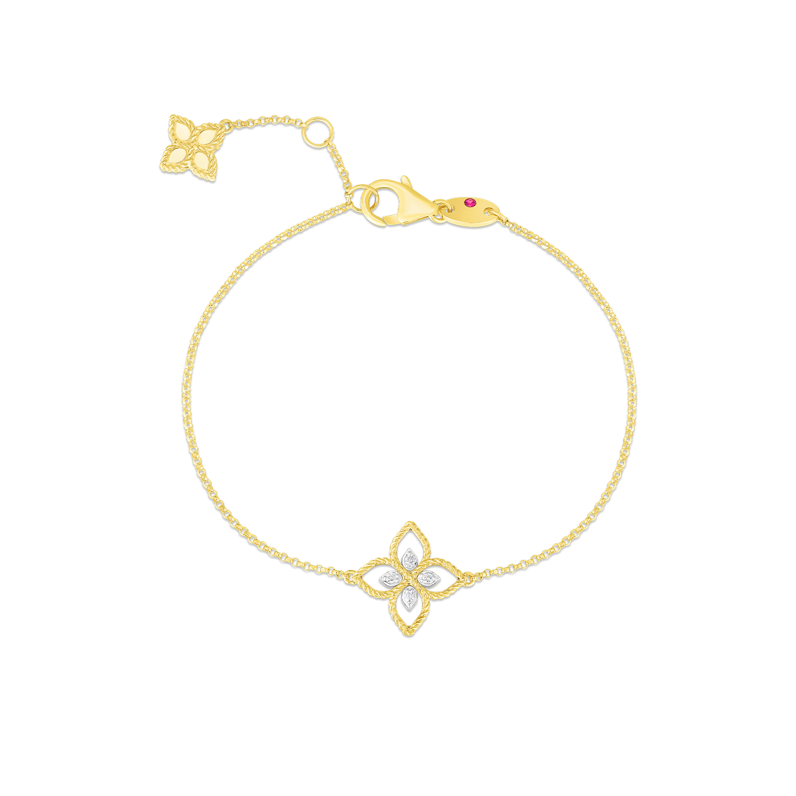 Roberto Coin Principessa Small Diamond Flower Bracelet