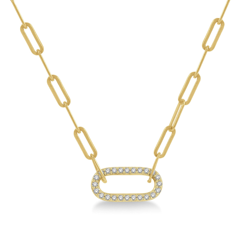 Paperclip Diamond Fashion Pendant