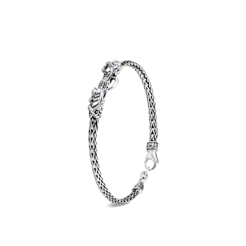 John Hardy Legends Naga Silver Double Dragon Head Slim Chain John Hardy Legends Naga Silver Double Dragon Head Slim Chain
