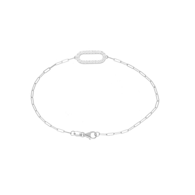 Paper Clip Diamond Bracelet Paper Clip Diamond Bracelet