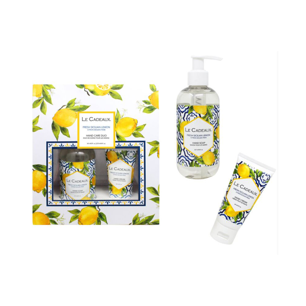 Lemon Hand Wash and Cream Gift Bag