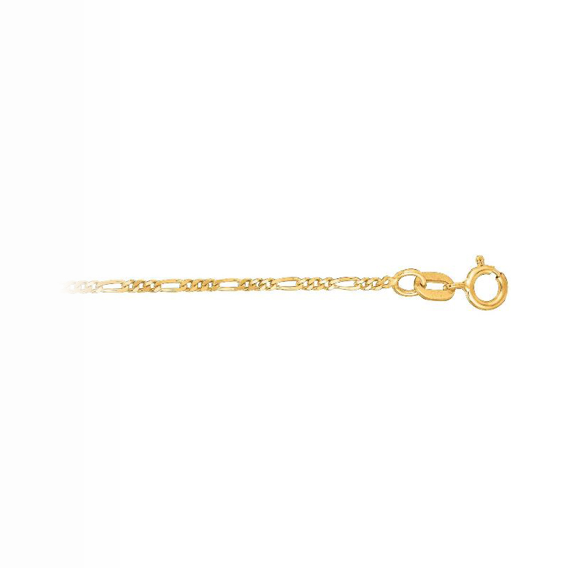 14 Karat Yellow Gold Figaro Chain Measuring 1.9Mm Wide And 10 Inches Long With A Spring Ring Clasp