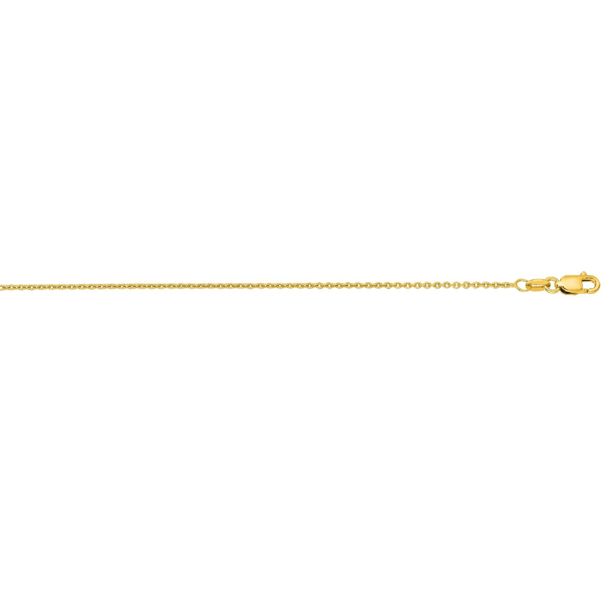 Royal Chain 14 Karat Yellow Gold 1.3mm Cable Link Chain