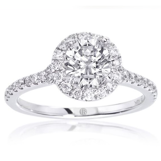 Diamond Halo Bridal Semi Mount Ring