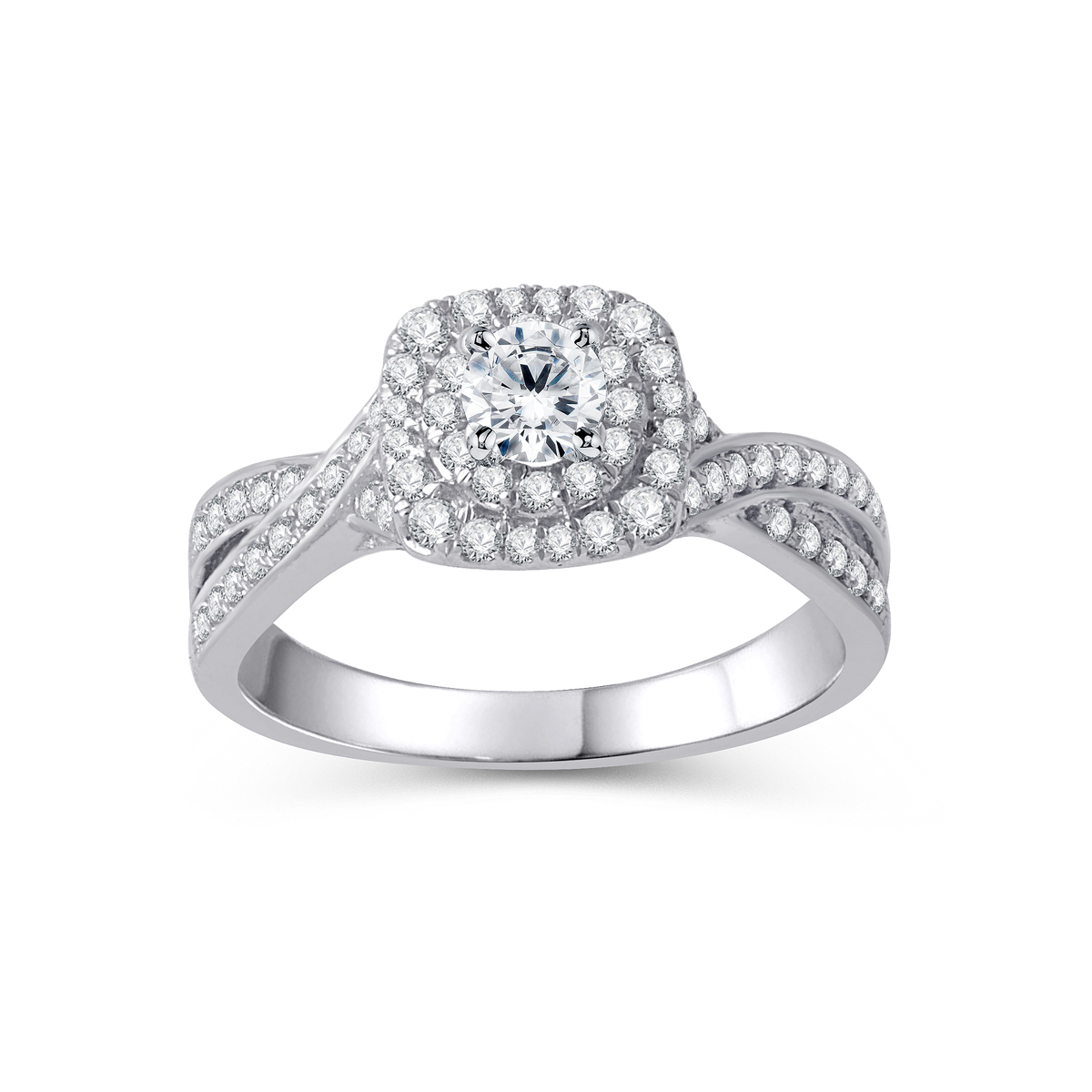 Paramount Gems 14 Karat White Gold Diamond Ring