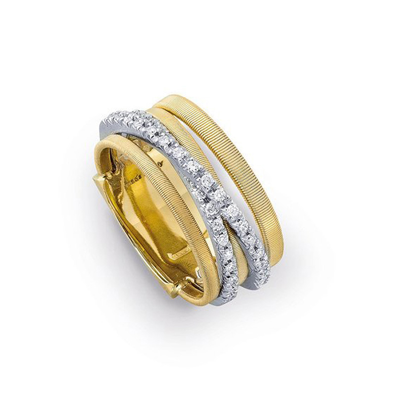 Marco Bicego 18Ky 5-Strand Dia Ring From The "Goa" Collection