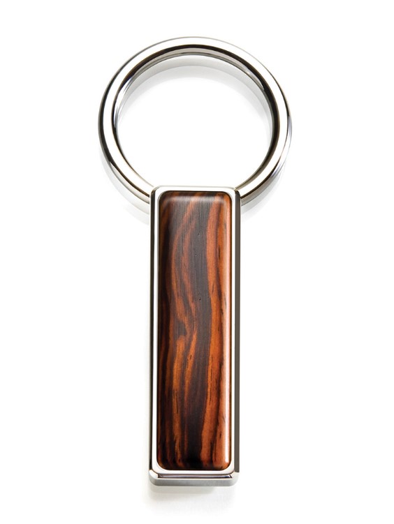 M-Clip Ebony Wood Key Ring