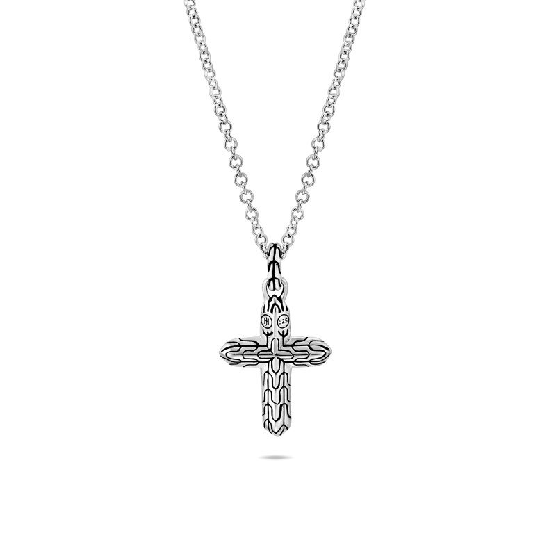 John Hardy Classic Chain Cross Pendant Necklace
