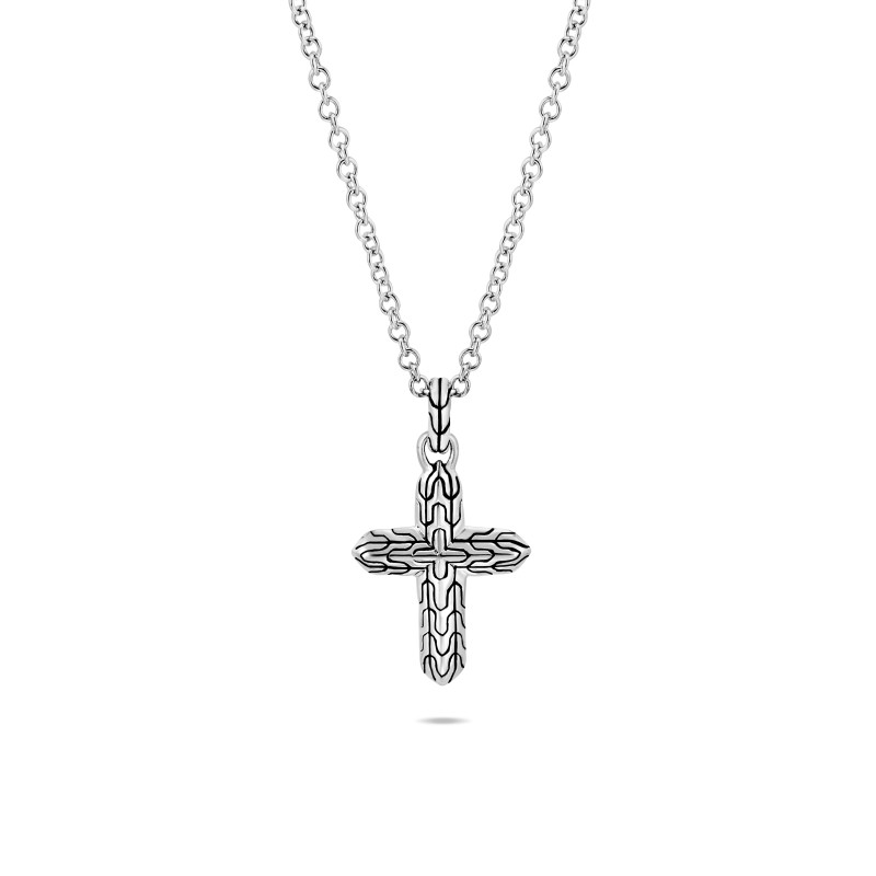 John Hardy Classic Chain Cross Pendant Necklace