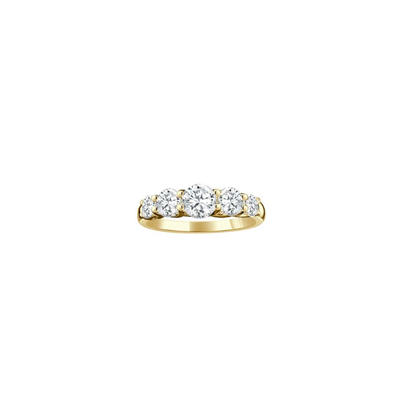 14 Karat Yellow Gold Diamond Band In The .75 Carat Category