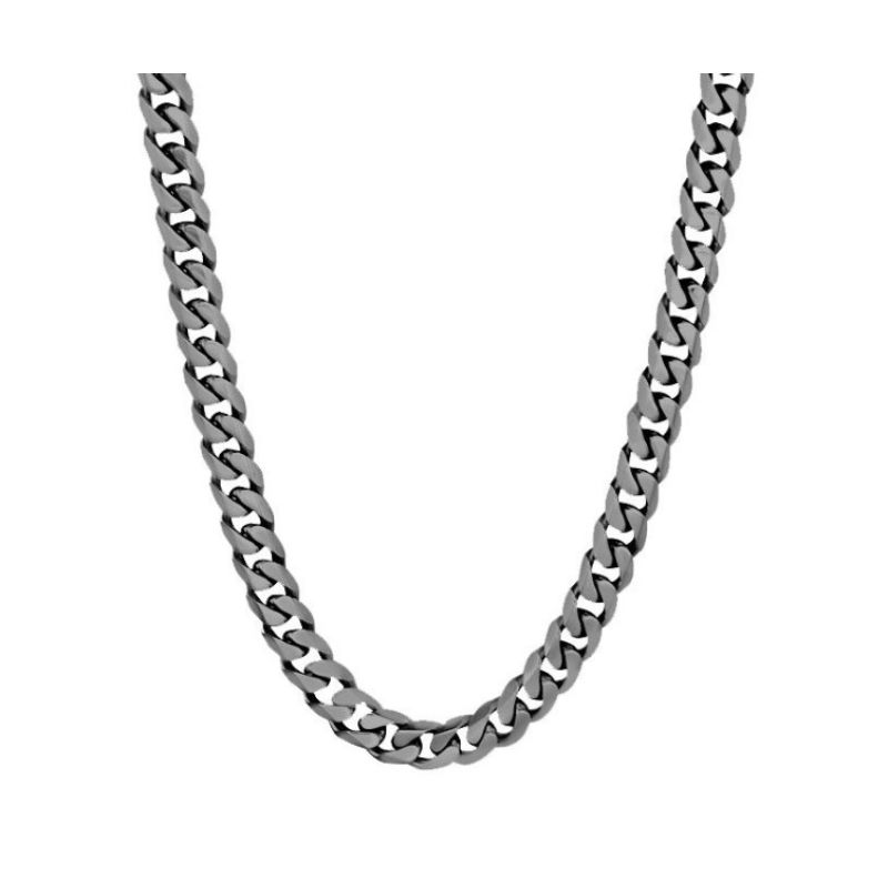 Gun Stainless Steel 7.7Mm Cuban Link Polished 24
