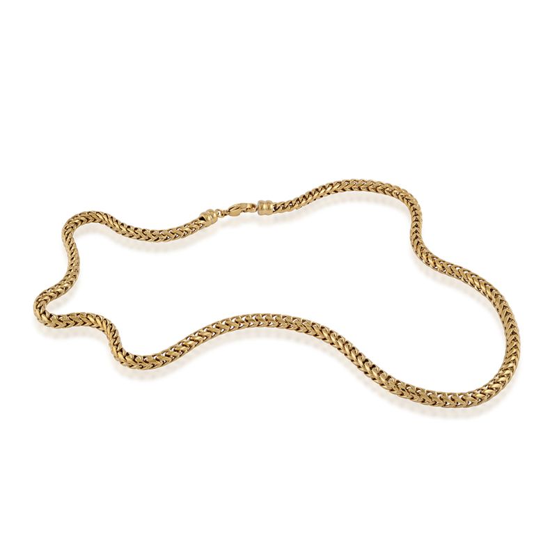 Gold Plated Stainless Steel 5Mm Round L=Franco Polished Link 24: Necklace