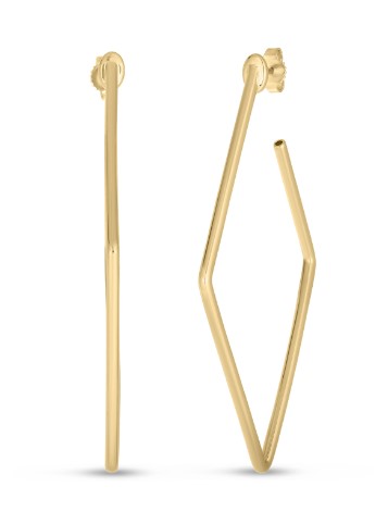 Roberto Coin 18K Yellow Gold 30 mm Square Hoop Earring