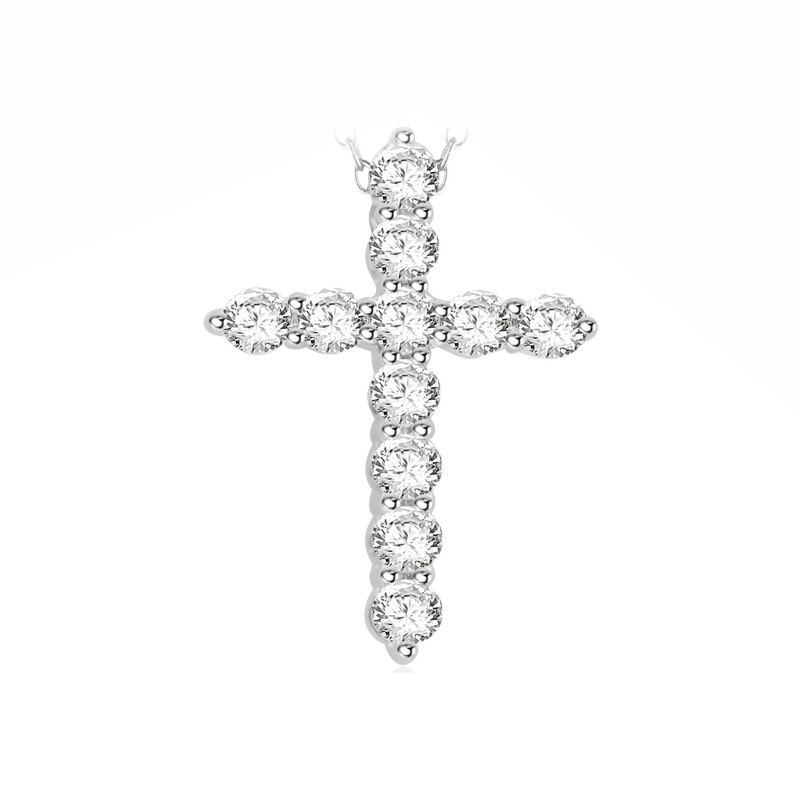 Diamond Cross Pendant Necklace