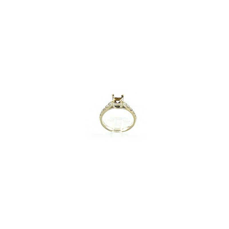 Vintage 18 Karat White gold Diamond Semi Mount Ring